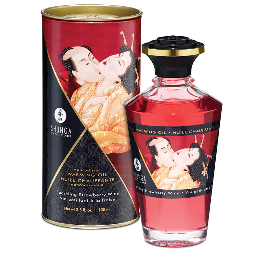 Aphrodisiac Warming Oil - Sparkling Strawberry Wine